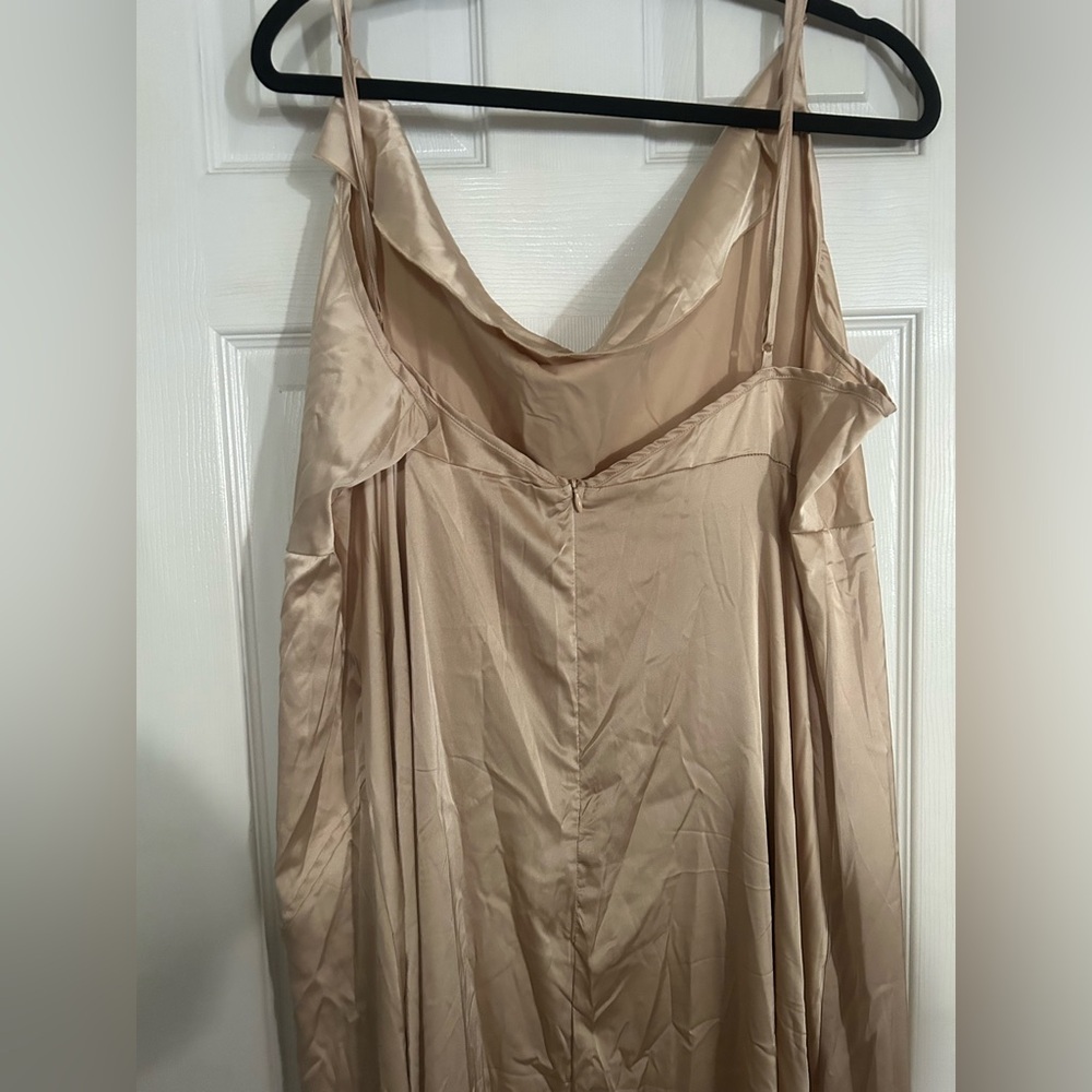 Shein Elegant Champagne Slip Dress 4X - Picture 4 of 5